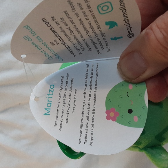 Squishmallows clip - Maritza the cactus, NWT - Picture 5 of 5
